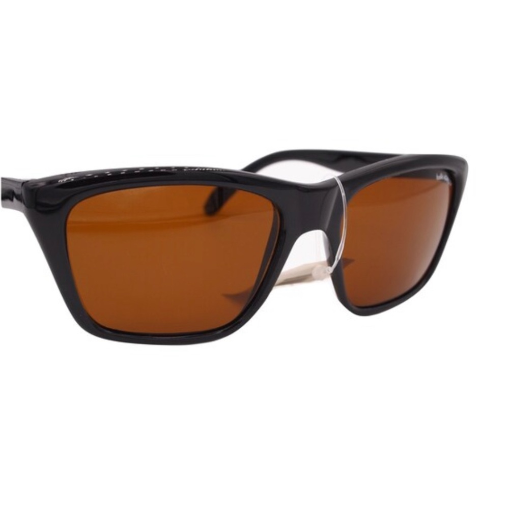 Vintage 1990’s Bolle 527 Sunglasses Black Frames Amber Acrylex Lenses